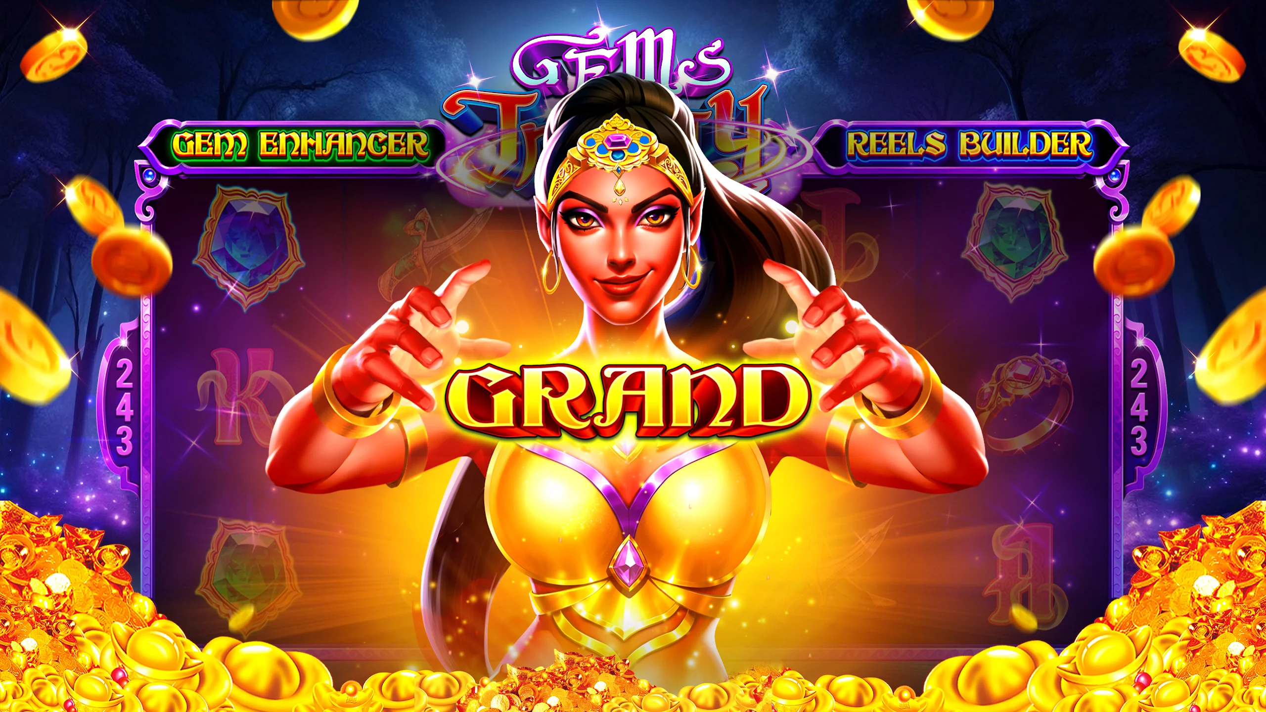 Jili No 1 casino mobile app home screen with navigation menu